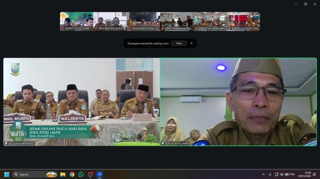 Sidak Daring Pasca Lebaran, Wali Kota Jambi Temukan Sejumlah Pegawai Bolos